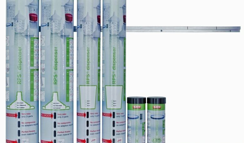 Platzsparendes Aufbewahrungssystem von Sata für Einwegbecher