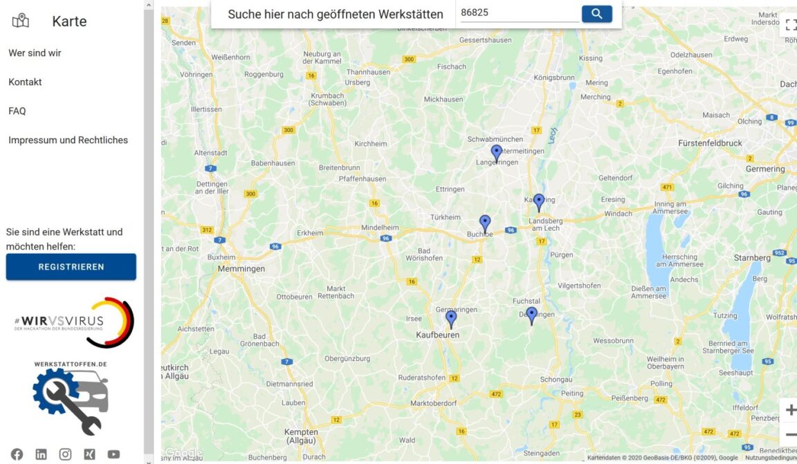 Vw Werkstatt In Der Nähe Maps
