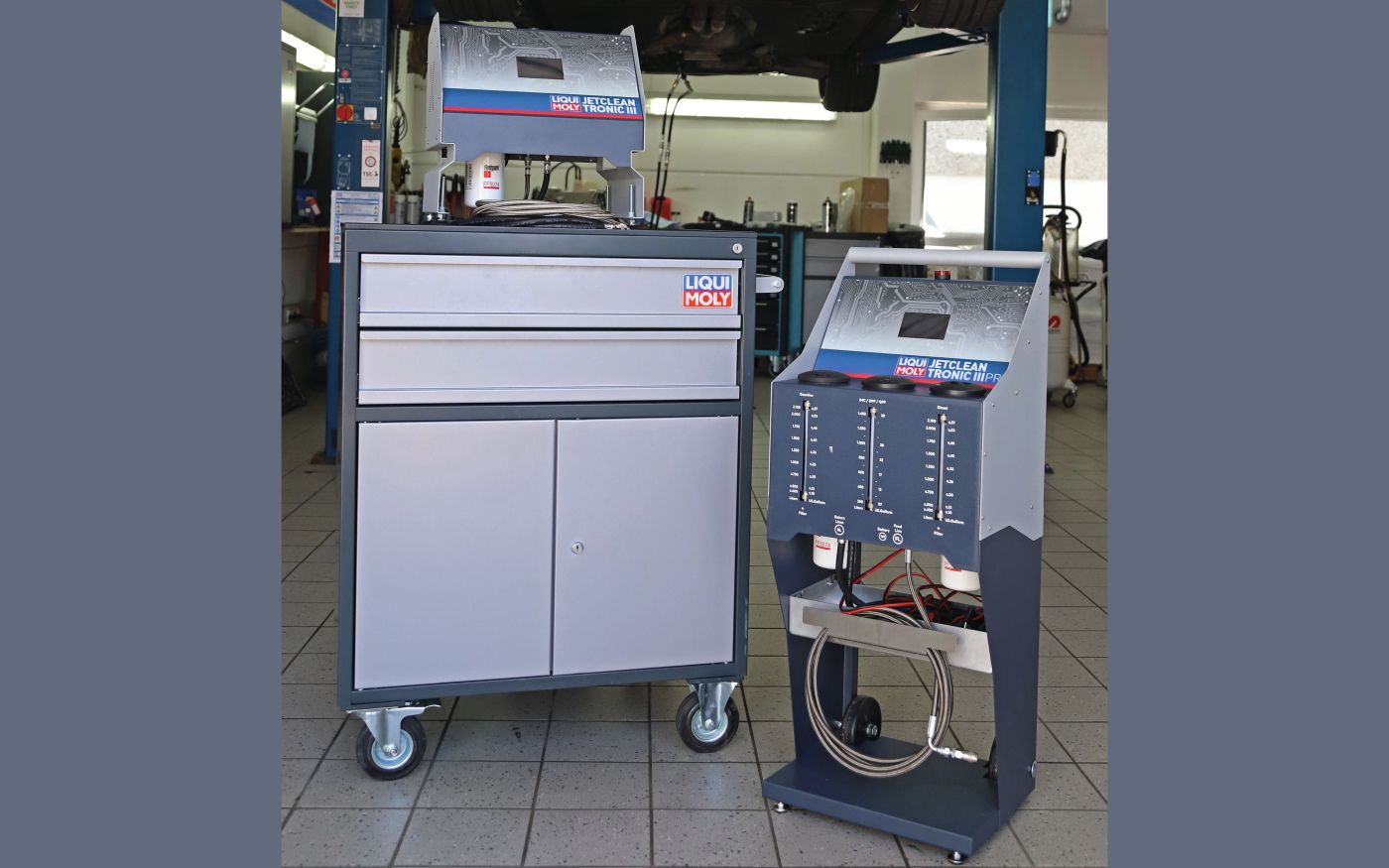Liqui Moly mit Reinigungsgerät Jet Clean Tronic III Konzept - Krafthand