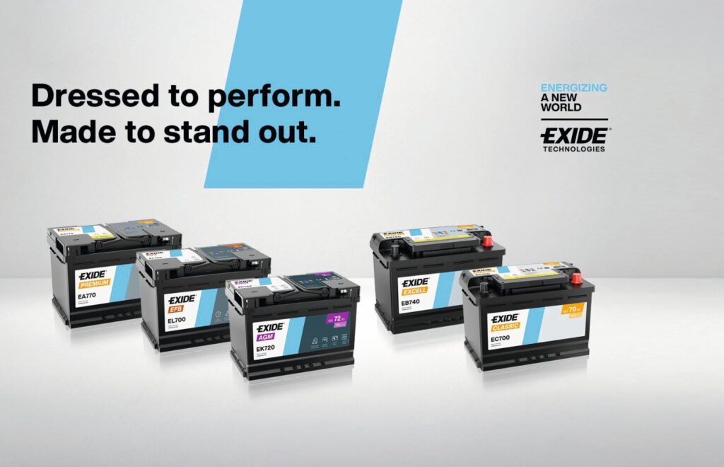 Farbkodiertes Etikettendesign für Batterien