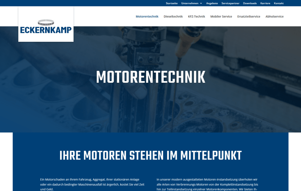 Fachgerechte Reparatur von Verbrennermotoren