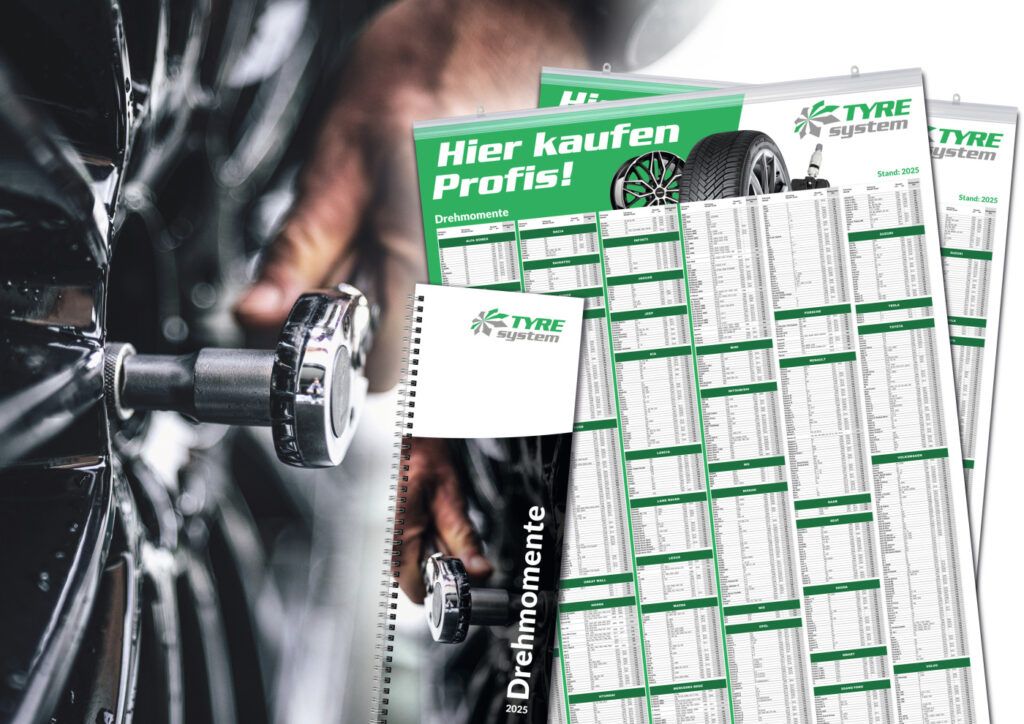 Drehmomenttabelle für Radschrauben Drehmoment-Tabelle Anzugsdaten Radschrauben