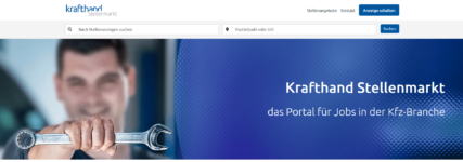 Krafthand-Stellenmarkt ab sofort online