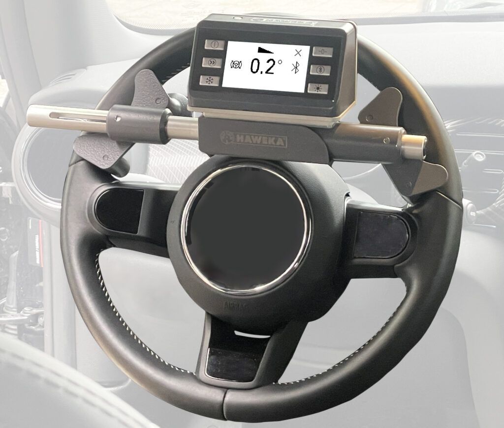 Lenkrad-Tool zur Achsvermessung
