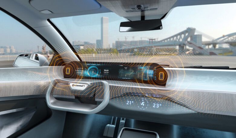 Lautsprecherfunktion in Displayeinheit integriert