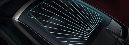 Panoramadach als leuchtendes Designelement