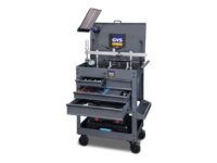 Klebe-Ausbeulstation für die Außenblechreparatur