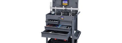 Klebe-Ausbeulstation für die Außenblechreparatur