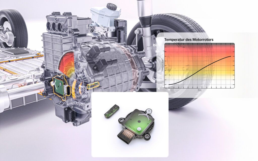 Kabelloser Rotortemperatursensor für direkte Messung Temperatursensor für einen Elektromotor
