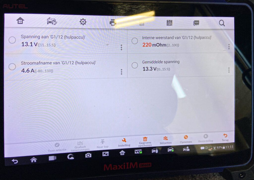 Innenwiderstandsmessung am SAM-Modul