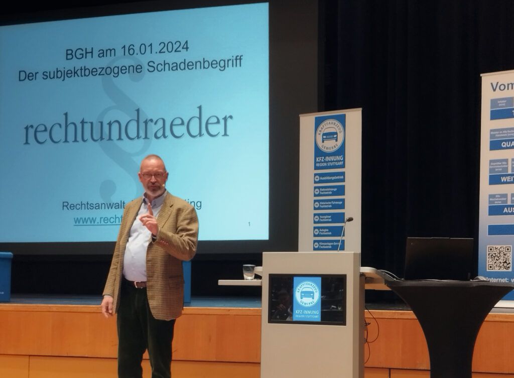 Achtung bei Schadensabtretungen