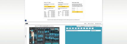 Schubladen von Werkstattwagen konfigurieren