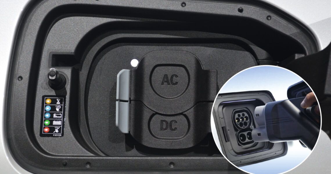 Verluste beim Schnellladen Ladeanschluss Elektroauto