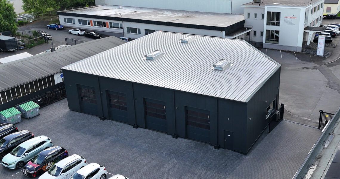 Werkstatthalle von oben