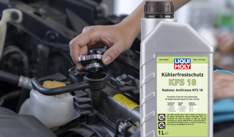 Grüner Kühlerfrostschutz für BMW