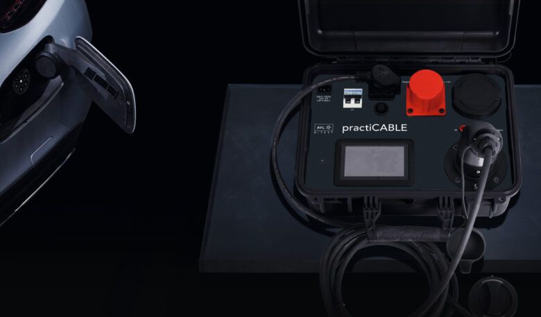 Prüfkoffer für HV-Ladekabel