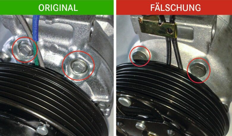 Gefälschte Denso-Kompressoren erkennen