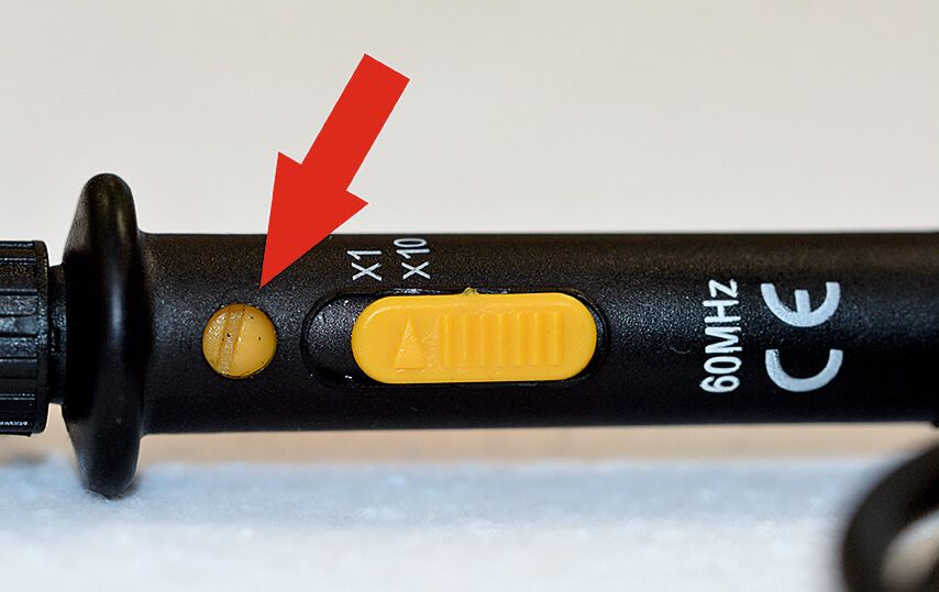 Abgleich-Trimmer Tastkopf 10:1-Teiler