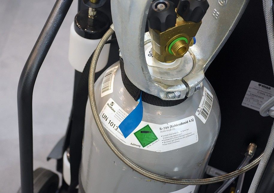 CO2-Kältemittel Druckflasche