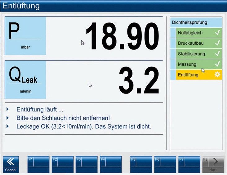Dichtheitstest HV-Batterie