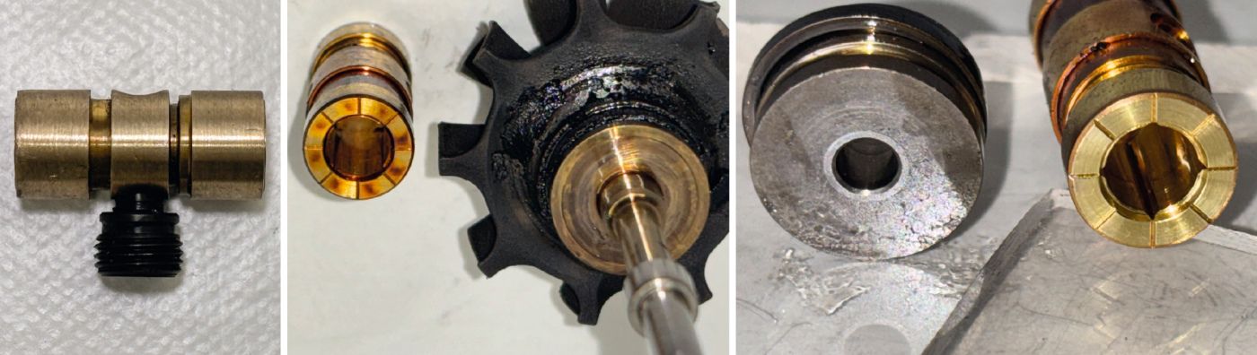 Turbolader Z-Lagerung in Einzelteilen