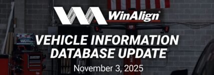 Großes Update für WinAlign-Fahrzeugdatenbank