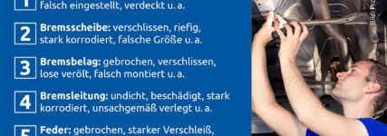 Die häufigsten Mängel bei der HU