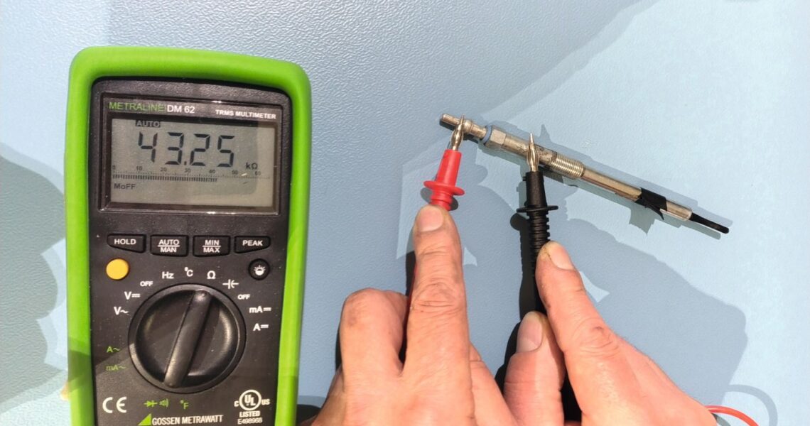 Defekte Glühkerzen richtig deuten Innenwiderstand messen Glühkerze