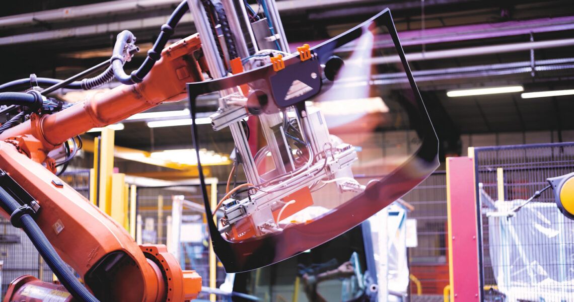 Herstellung Autoglas