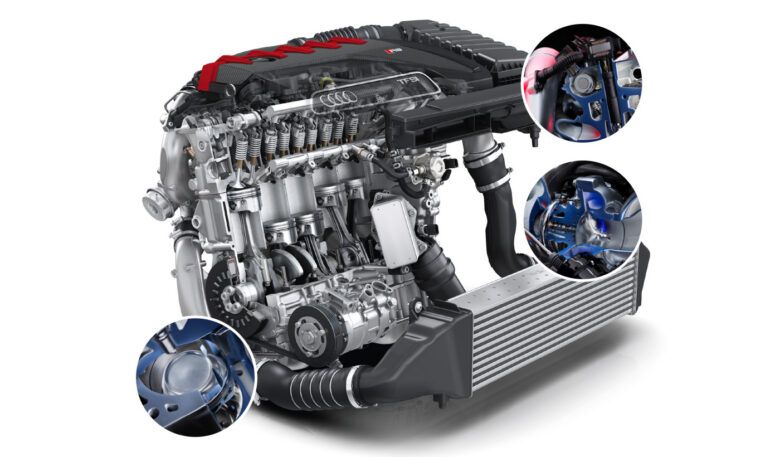 Audi fünf-zylinder-Motor