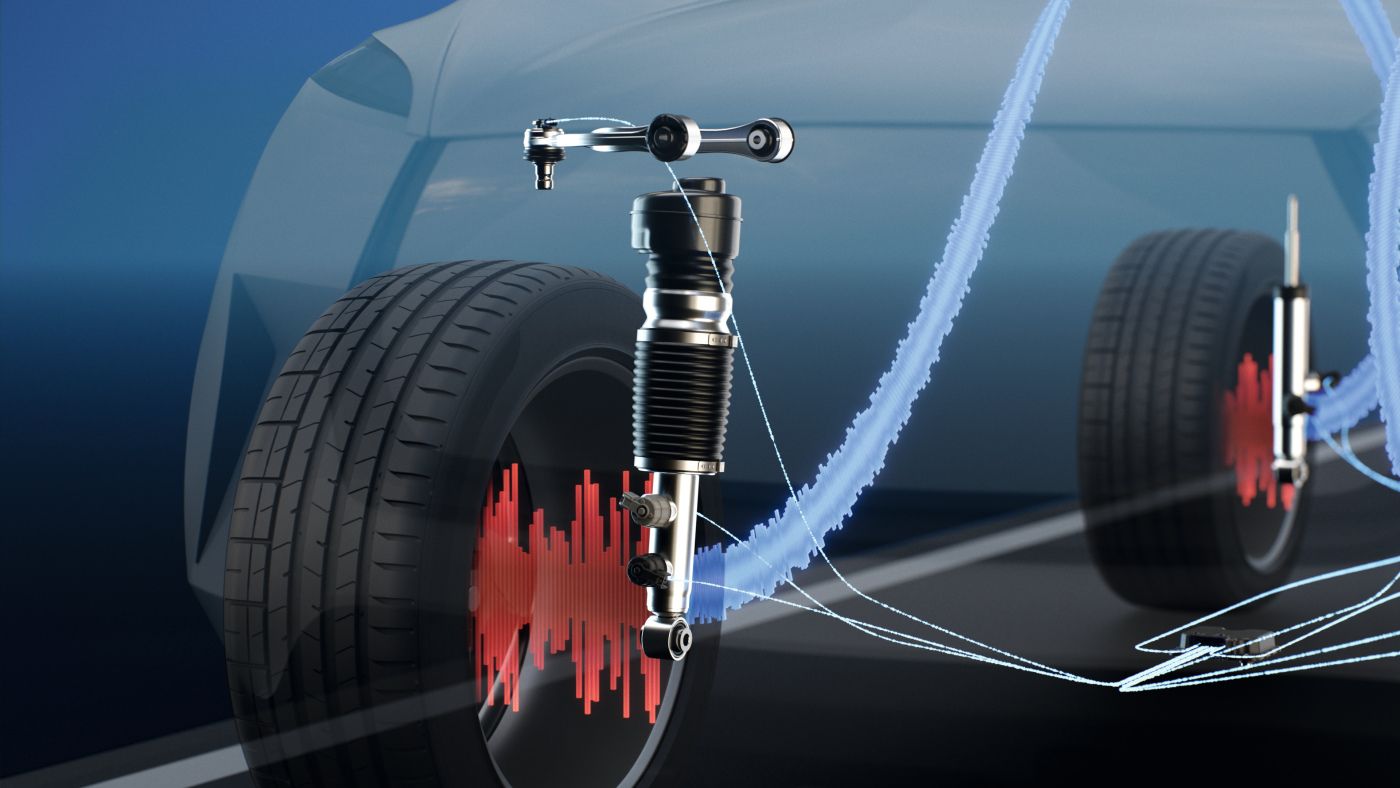 Smart-Chassis-Sensor im Fahrwerk