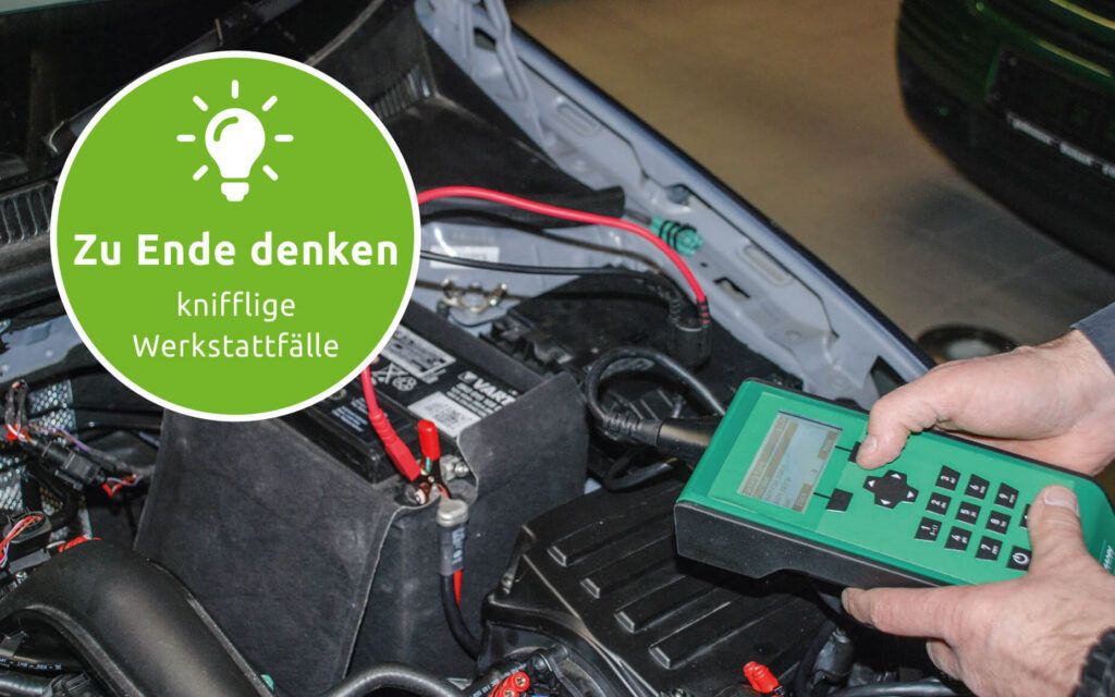 Prüfung Ladespannung Bordnetzbatterie