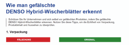 Hersteller warnt vor Fälschungen