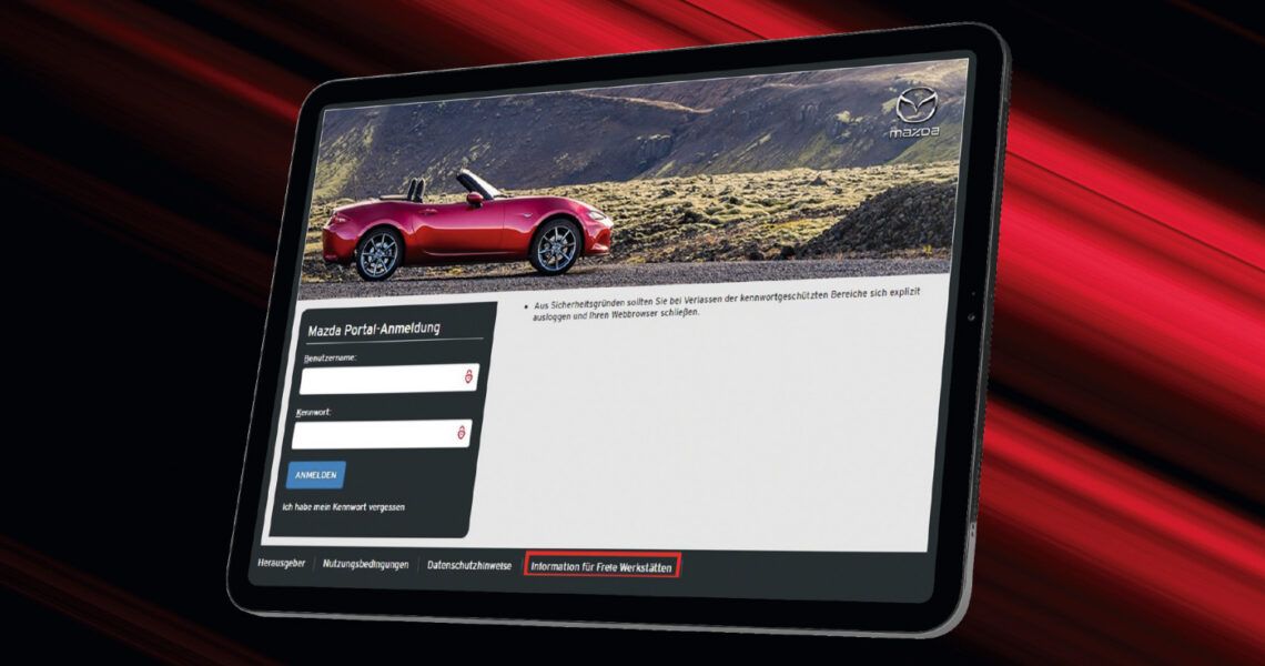 Mazda-Servicehistorie digital pflegen