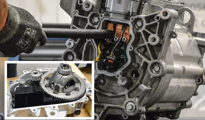 Lagertausch E-Getriebe und E-Motor