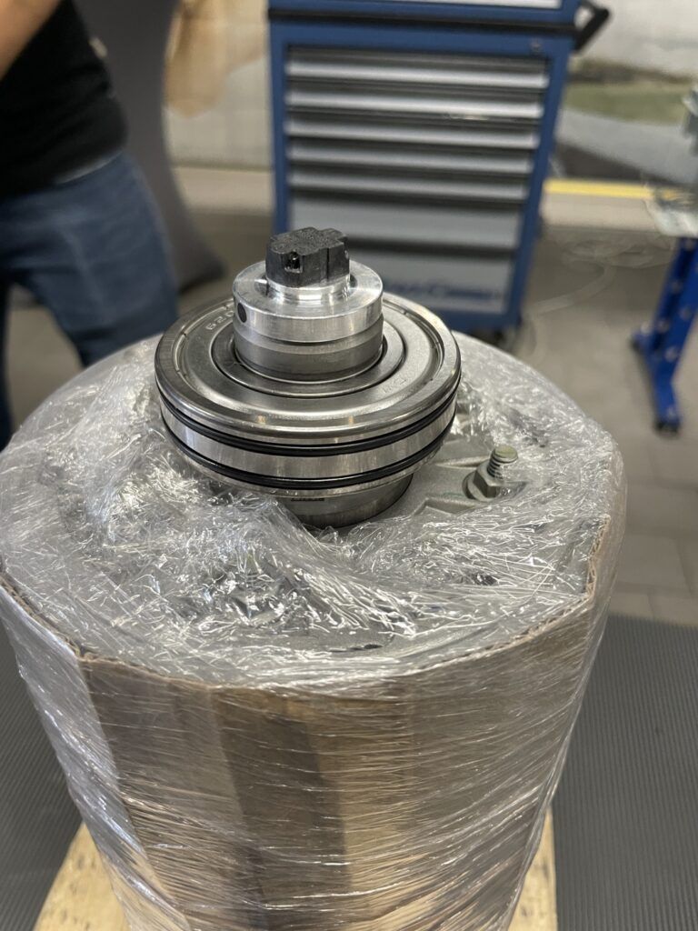 Rotorsensor geschützt vor Staub in Frischhaltefolie