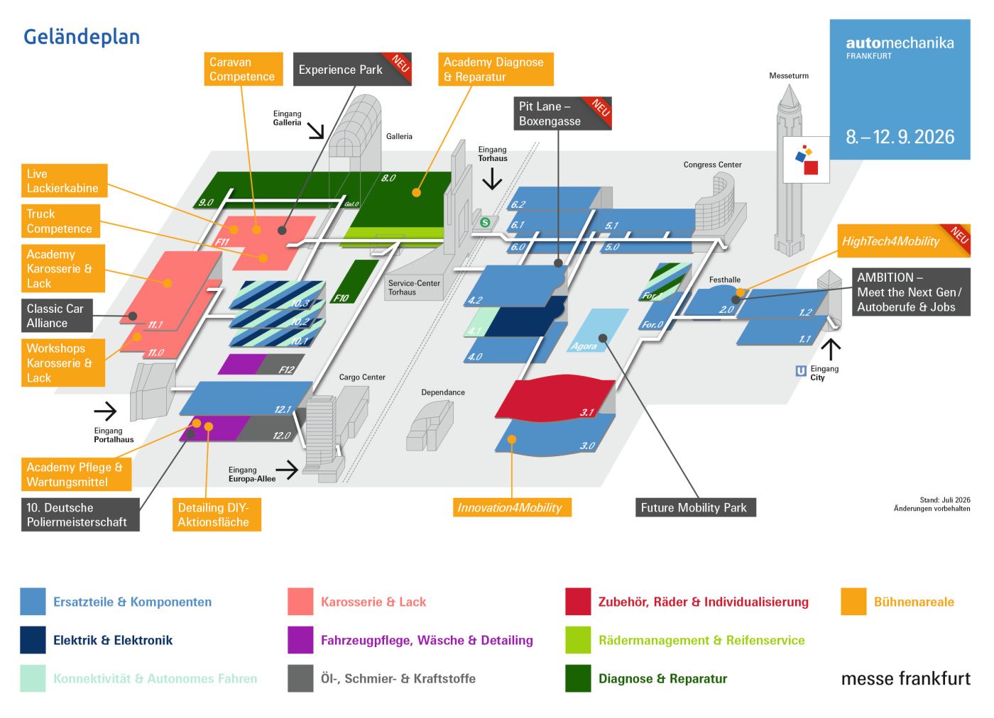 Messeplan Automechanika 2026