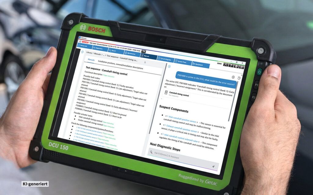 KI-Assistent für Diagnosegerät Bosch Esitronic KI-Assistent